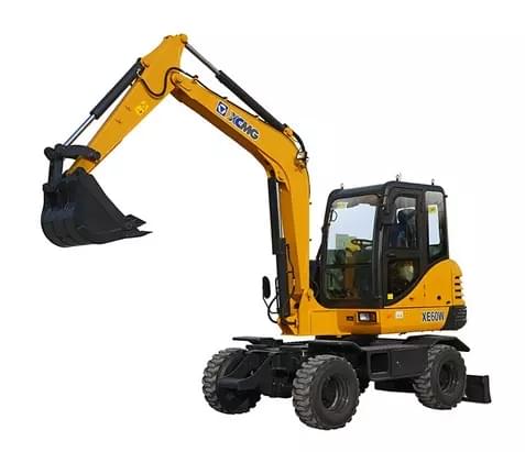 XCMG hydraulic excavator 6ton mini wheel excavator XE60WA